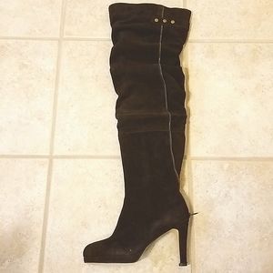 New! Kelsi Dagger thigh high suede boots. …